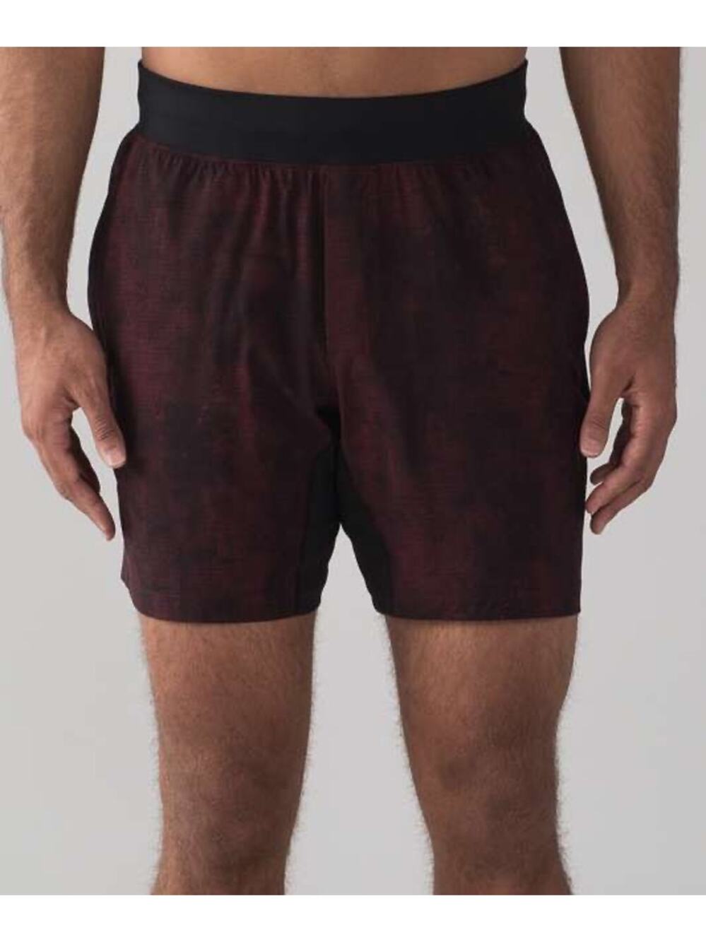 Lululemon Men's T.H.E. Short Linerless 7" Red Running Athletic Shorts Size S